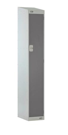 213-832 RS PRO 1 Door No Steel Dark Grey Locker, 1800 mm x 300 mm x 450mm