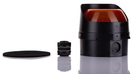 LED-TL-03-01 Moflash LED TL Series Amber Multiple Effect Beacon, 35 → 85 V ac/dc, Surface Mount, Wall Mount, LED Bulb, IP65