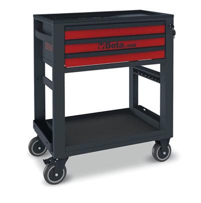RSC51-R BETA 3 Drawer ABS Wheeled Tool Trolley