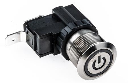 175-8554 26A SPST-NO + Momentary + Ring with Powe
