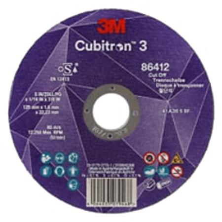 7100303998 3M 88732 Cubitron Ceramic Cut-Off Wheel, 230mm Diameter, 36+ Grit