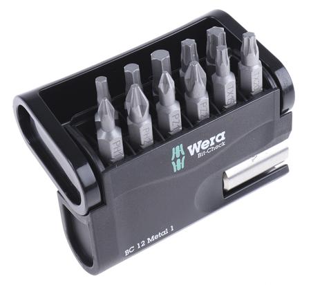 05057424001 12 pieces Stainless Steel (Sleeve) Impact Driver Bit, Driver Bit Set