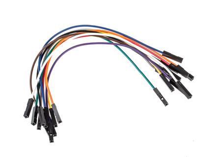MIKROE-511 , 150mm Insulated Breadboard Jumper Wire in Black, Blue, Brown, Green, Grey, Orange, Purple, Red, White,