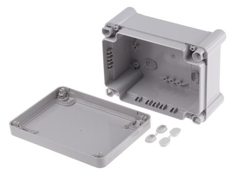 0-350-17 Atlantic IP66 Wall Box, Polycarbonate, Grey, 155 x 110 x 74mm