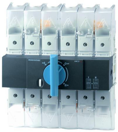 22304002 Socomec 4 Pole DIN Rail Changeover Switch - 25A Maximum Current, 11.3kW Power Rating