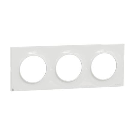 S500706 Schneider Electric White, 3 Gang, Odace