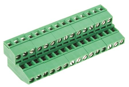 1725041 Phoenix Contact MKKDS 1.5/ 3-5.08 Series PCB Terminal Block, 6-Contact, 5.08mm Pitch, Through Hole Mount, 2-Row, Screw