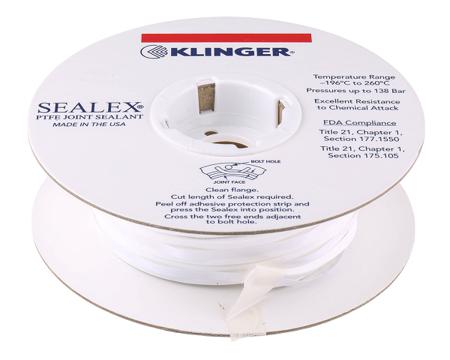 SEA1030008BR Klinger White PTFE Tape, 8m x 10mm x 3mm
