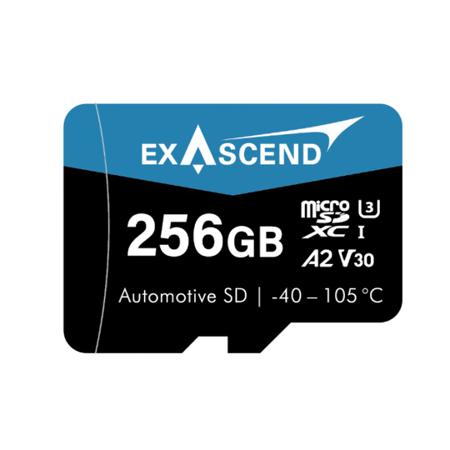 EX256GUSDV30-TDE Exascend 256 GB Industrial MicroSDXC Micro SD Card, A2, Class 10, UHS-1 (U3), V30