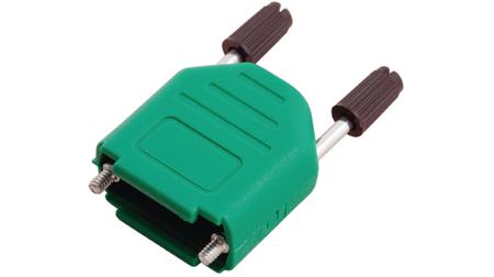 6353-0106-01 Encitech Connectors DPPK-SLIM Series Plastic D Sub Backshell, 9 Way