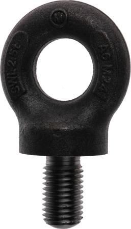 673-670 RS PRO Carbon Steel Eye Bolt, M24 Thread, 40mm Thread Length, 35mm Internal Eye Diameter, 77mm Outer Eye Diameter, 2.5t