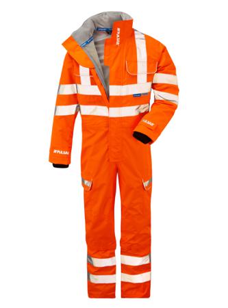 PR505T-3XL PULSAR Orange Reusable Hi Vis Overalls, 3XL
