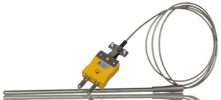268-4439 RS PRO Type K Heavy Duty Thermocouple 150mm Length, 4.5mm Diameter, -60°C → +350°C