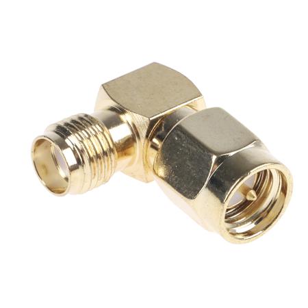 ADP-SMAM-SMAF90 RF Solutions Right Angle 50Ω RF Adapter SMA Plug to SMA Socket