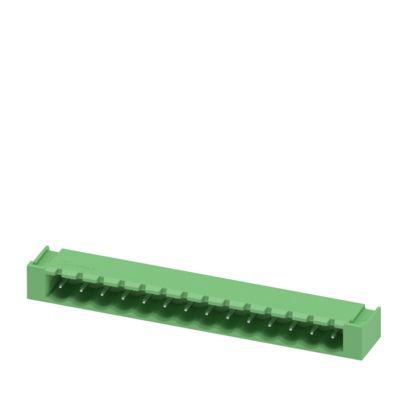 1809199 Phoenix Contact MSTBA Series Straight Wave Soldering Mount PCB Header, 14 Contact(s), 5.08 mm Pitch, 1 Row, Shrouded