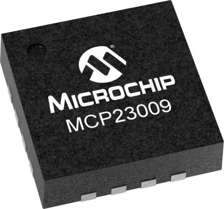 MCP23009T-E/MG Microchip I/O Expander I2C 16-Pin QFN,
