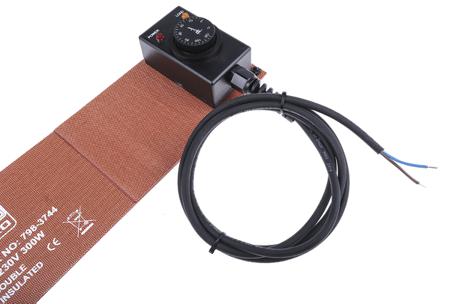 798-3744 RS Pro Silicone Drum Heater, Drum Heater - Silicone, 800mm x 125mm