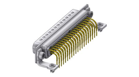 DTS37PYC-2M47UN Deltron DTS 37 Way D-sub Connector Plug, 2.54mm Pitch