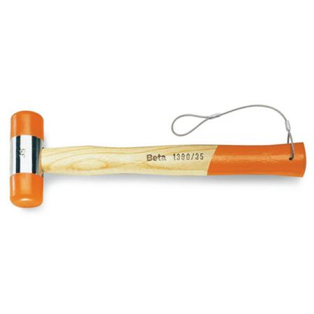 1390HS 45 BETA Plastic Soft Face Hammer with Wood Handle, 698g