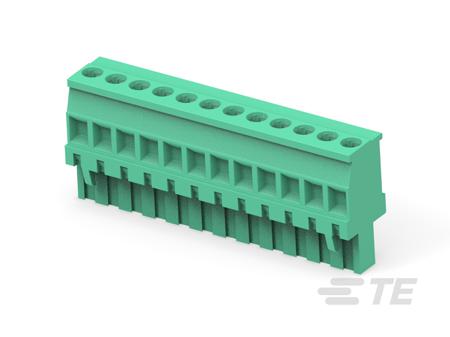 1-284047-2 TE Connectivity, 5.08mm Pitch, Buchanan, 12 Way, Vertical, Pluggable Terminal Block, Plug, Board Mount, Screw