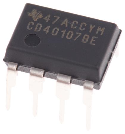 CD40107BE Texas Instruments , Dual 2-Input NAND Logic Gate, 8-Pin PDIP