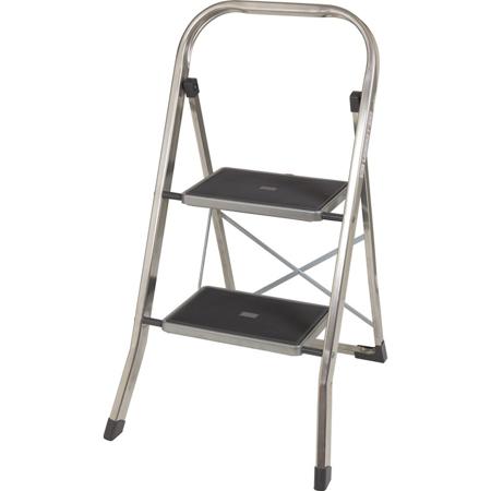 217-802 RS PRO 2 Tread Aluminium Steps 0.47m Platform Height, Aluminium