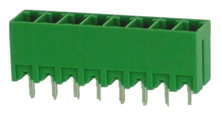 874-5174 RS Pro 155 Series 3.5mm Pitch Straight PCB Terminal Block, PCB Header, Vertical Mount, 8 Way