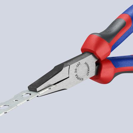 20-02-160 Knipex 160 mm Chrome Vanadium Steel Flat Nose Pliers with 30mm Jaw