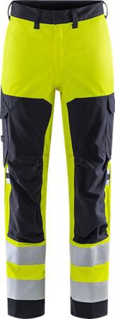 129517-171-125 Fristads 2161 ATHF Men's Trousers Navy, Yellow 74 cm Waist 80cm Leg