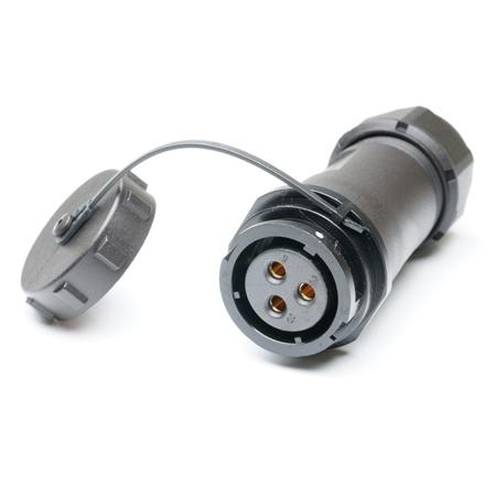 304-758 RS PRO Industrial Circular Connectors, 3 Contacts, In-line, SY21 Connector, Socket, Female, IP67