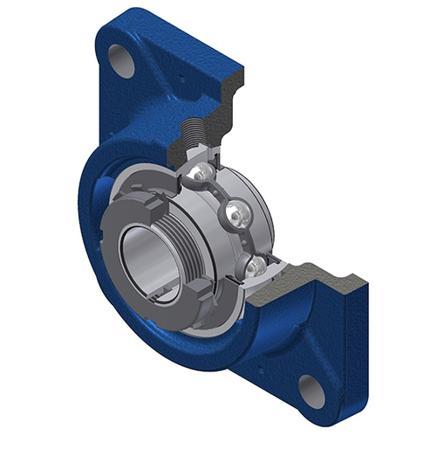 UKFE211H SNR 4 Hole Cylindrical,  50 mm ID