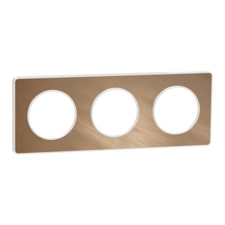 S520806L Schneider Electric Bronze, 3 Gang, Odace