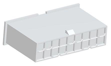 1-2296206-8 TE Connectivity VAL-U-LOK 2296206, 4.2mm Pitch, 18 Way, 2 Row Male Connector Housing