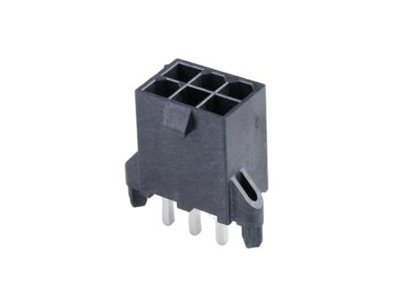 46207-0106 Molex 46207 Series Vertical Through Hole PCB Header, 6 Contact(s), 4.20 mm Pitch, 2 Row, Shrouded