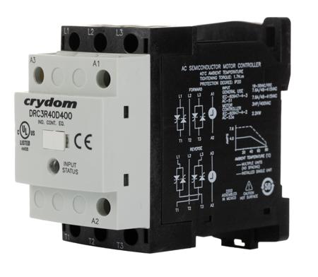DRC3R40D400 Sensata Crydom DRC Series Solid State Relay, 7.6 A Load, DIN Rail Mount