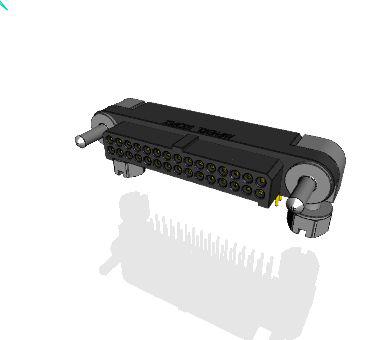 MHDAS2M030YCE11 Amphenol Socapex MHDAS Series Right Angle PCB PCB Header, 30 Contact(s), 1.27 mm Pitch, 2 Row, Shrouded