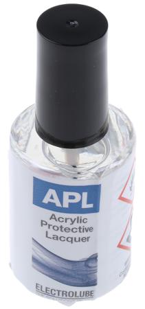 APL15ML Electrolube Transparent Acrylic Resin Conformal Coating, 15 ml Bottle, -55°C min, +125°C max