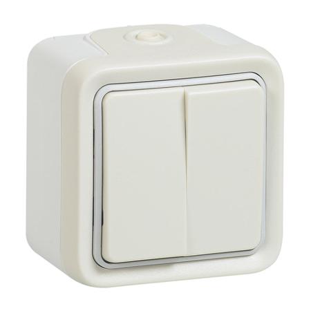 069916 Legrand Black Push Button Light Switch, 1 Way