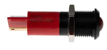 210-254 RS Pro Red LED Indicator, 230 V ac, 10 mm Lamp Size, 14mm Mounting Hole Size, IP67