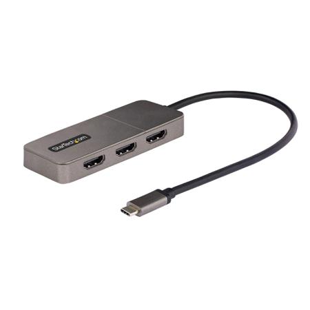 MST14CD123HD StarTech.com USB C to HDMI Adapter, USB C, 3 Supported Display(s) - 4K @ 60Hz
