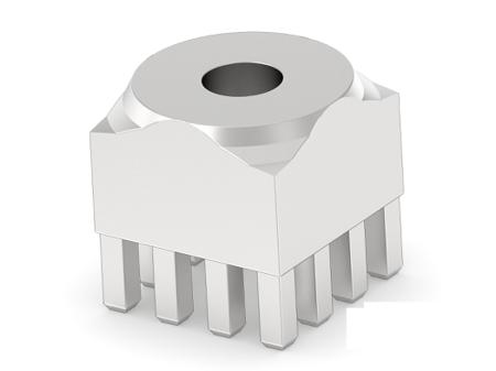 225688-E ERNI 225688 Series Vertical Surface Mount PCB Header, 1 Contact(s), 1 Row(s), Shrouded