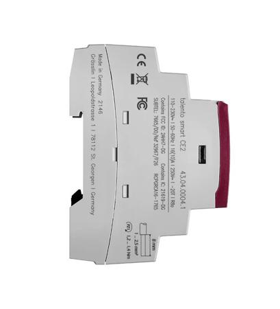 43-04-0004-1 2 Channel Digital DIN Rail Time Switch Measures Days, Hours, Minutes, Seconds, 110 → 230 V ac