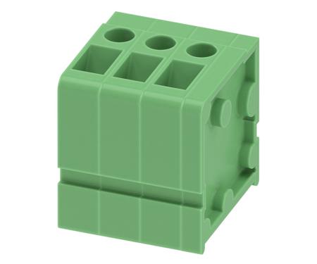 1700134 Phoenix Contact FRONT 2.5-V/SA 5/ 3 Series PCB Terminal Block, 3-Contact, 5mm Pitch, Through Hole Mount, Screw