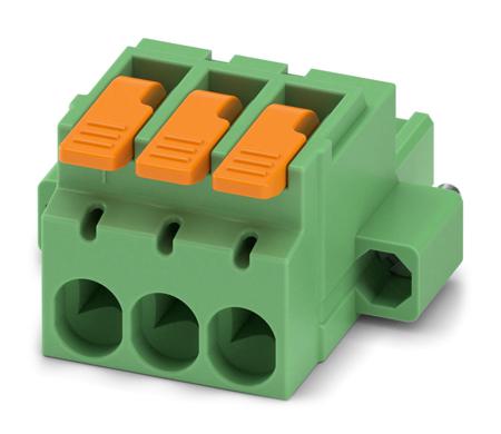 1110629 Phoenix Contact, 5.08mm Pitch, 3 Way, , Pluggable Terminal Block, Plug, Cable Mount, Push-In Termination,