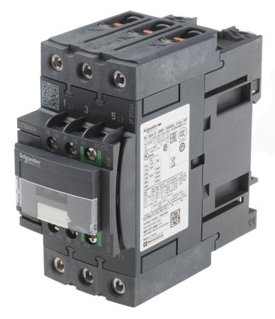 LC1D40AKUE Schneider Electric TeSys D Green LC1D 3 Pole Contactor, 3NO, 40 A, 18.5 kW V ac @ 380 → 400