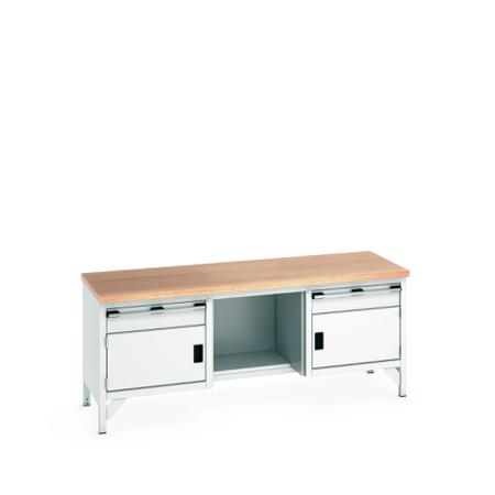 41002067-16V Bott 41002067.16V Sheet Steel Workbench, 840mm x 750mm x 2000mm