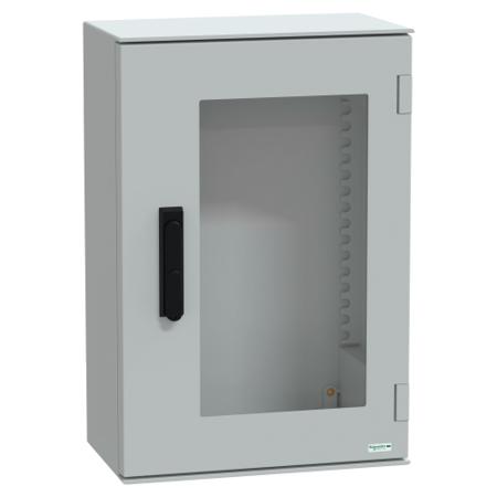 NSYPLM64TVG Schneider Electric Fibreglass Reinforced Polyester, Wall Box, IP66, 250mm x 647 mm x 436 mm