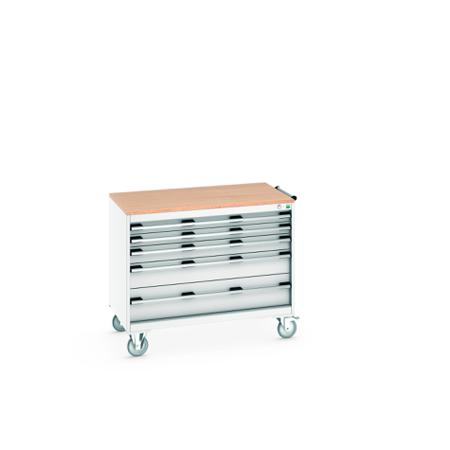 40402163-16V Bott, 5 Drawer Steel Floor Standing Cabinet, 1050 x 650 x 890mm