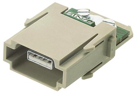 09140014651 HARTING Heavy Duty Power Connector Module, 1A, Male, Han-Modular Series, 4 Contacts