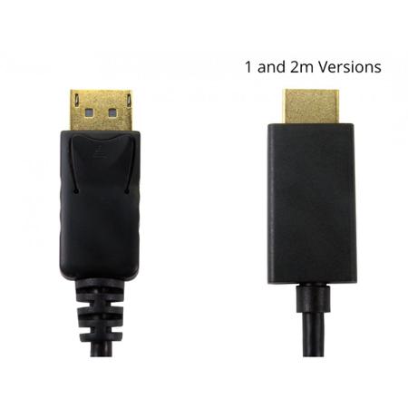 286-3365 RS PRO Male DisplayPort to Male HDMI, PVC  Cable, 4K, 3m